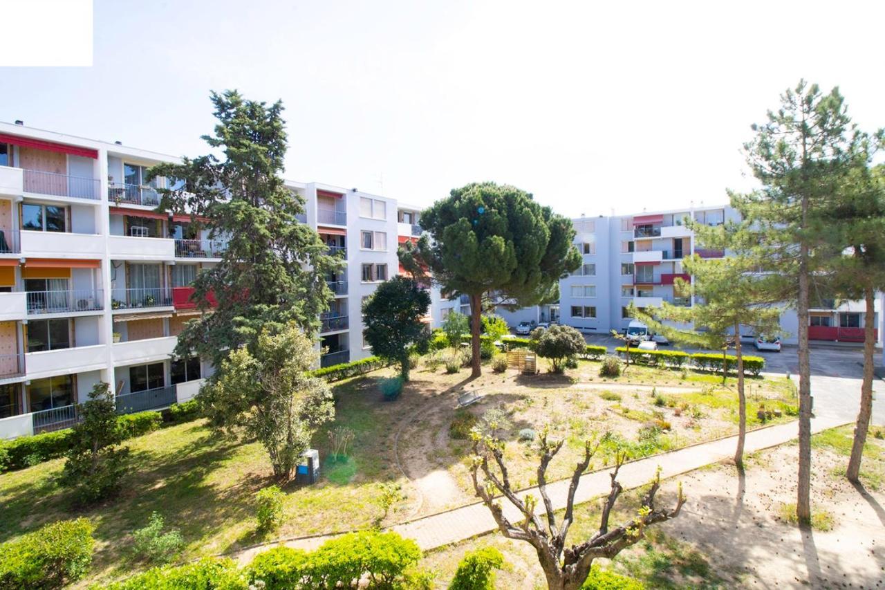 005- Appartement 6 Chambres, Tramway, Parking,Clim Montpellier Dış mekan fotoğraf