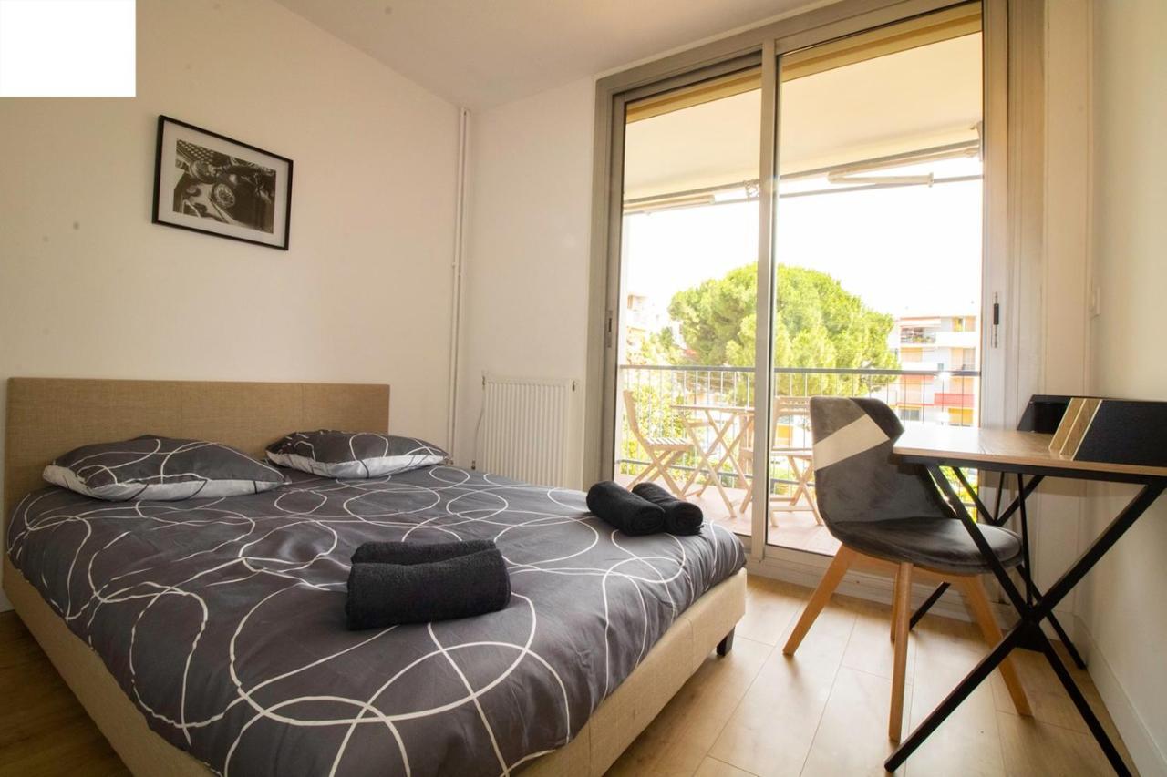005- Appartement 6 Chambres, Tramway, Parking,Clim Montpellier Dış mekan fotoğraf